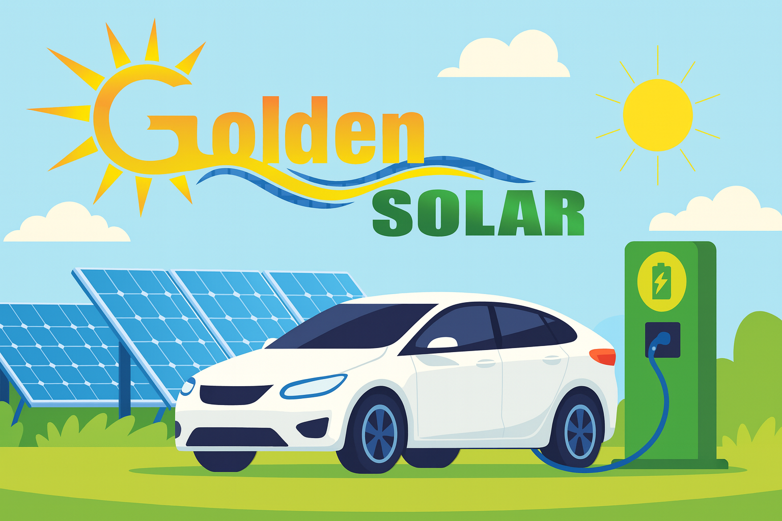 Equipe da Golden Solar carregando módulos fotovoltaicos